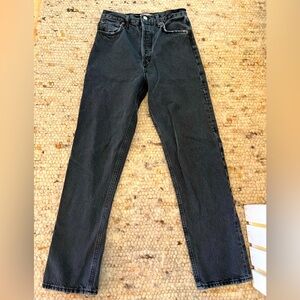 Agolde 90’s Pinch Jeans - Black/Charcoal - Size 26